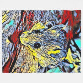 Farbkick - Maus Fleecedecke (Vorderseite (Horizontal))