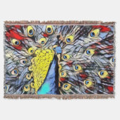 Farbkick - Pfau Decke (Vorderseite)