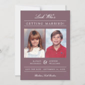 Farbkid-Foto| Mauve Magneteinladung (Vorderseite)