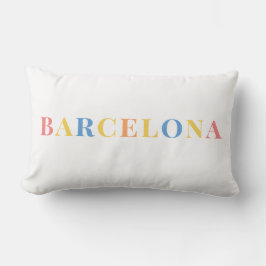 Farbkissen von Barcelona Pastel Lendenkissen
