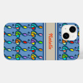 Farbklammern für benutzerdefinierte Namen Case-Mate iPhone Hülle (Rückseite (Horizontal))