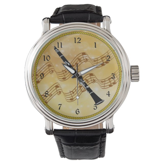 Farbklarinendesign Armbanduhr (Vorderseite)