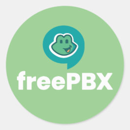 Farbkleber für das FreePBX-Logo Runder Aufkleber