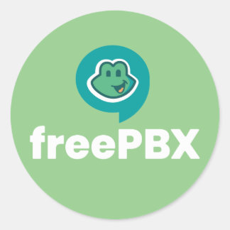 Farbkleber für das FreePBX-Logo Runder Aufkleber