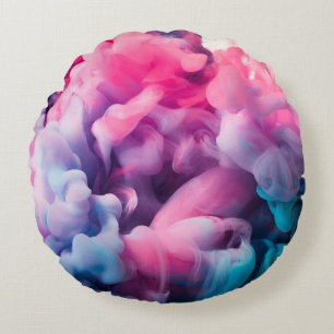 Farbklecks. Abstrakter Hintergrundabstract,Farbe Rundes Kissen