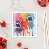 Farbklecks | Aquarellkünstler Malerei Serviette (Beispiel)