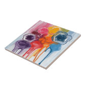 Farbklecks | Aquarellmaler Malend Fliese (Seite)