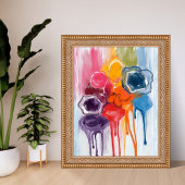 Farbklecks | Aquarellmaler Malerei Poster