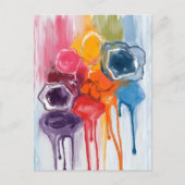 Farbklecks | Aquarellmaler Malerei Postkarte (Vorderseite)