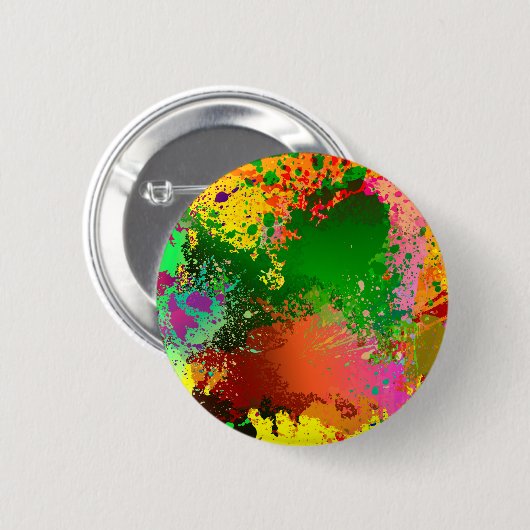 Farbklecks Button (Vorne & Hinten)