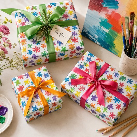 Farbklecks  geschenkpapier