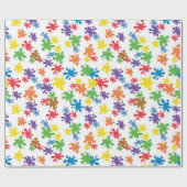 Farbklecks  geschenkpapier (Flach)