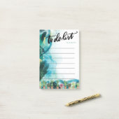 Farbklecks, Kaktus To-Do-Liste Post-it Klebezettel (Auf Schreibtisch)