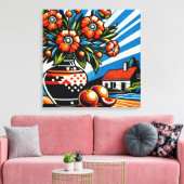 Farbklecks Leinwanddruck (Insitu (Wohnzimmer))