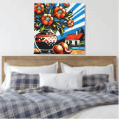 Farbklecks Leinwanddruck (Insitu (Schlafzimmer))