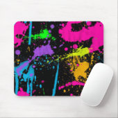 Farbklecks-Mauspad Mousepad (Mit Mouse)