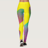 Farbklecks mit bunten Frenkelten Punkten Leggings (Rückseite)