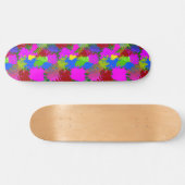 Farbklecks-Muster 3 Skateboard (Horizontal)