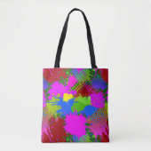 Farbklecks-Muster 3 Tasche (Vorderseite)