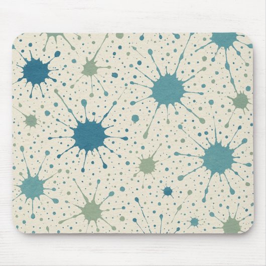 Farbklecks-Muster Mousepad (Vorne)