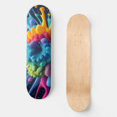 Farbklecks Skateboard (Vorderseite)