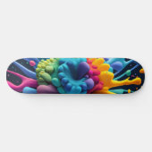 Farbklecks Skateboard (Horizontal)