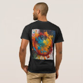 Farbklecks  T-Shirt (Schwarz voll)