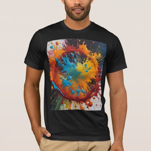 Farbklecks  T-Shirt (Vorderseite)