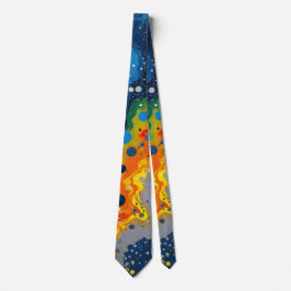 Farbkleckse Herren Krawatte