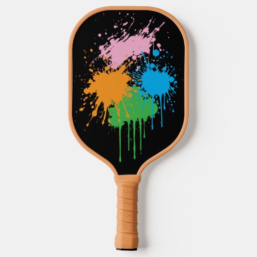 Farbkleckse pickleball schläger (Rückseite)