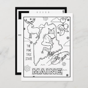 Farbkollage Postkarte