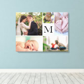 Farbkollektion für Monogramm-Fotos Leinwanddruck (Insitu (Holzboden))