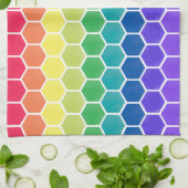 Farbkollektor-Hexagon-Geschirrtuch Geschirrtuch (Gefaltet)