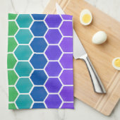 Farbkollektor-Hexagon-Geschirrtuch Geschirrtuch (Viertel Falte)