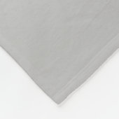 Farbkombination Blau & Grau Monogram bearbeitbar Fleecedecke (Ecke)