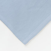 Farbkombination Blau & Grau Monogram bearbeitbar Fleecedecke (Ecke)