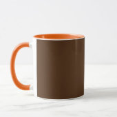 Farbkombination für braune und orange Teamfarben Tasse (Links)