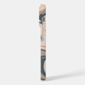 Farbkombination, Gehäuse mit weißer Farbe iPhone Hülle (Linke Seite)