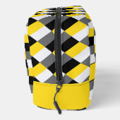 Farbkombination Gelb, Schwarz und Grau Waschbeutel (Rechts)