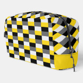 Farbkombination Gelb, Schwarz und Grau Waschbeutel (Rechte Ecke)