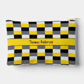 Farbkombination Gelb, Schwarz und Grau Zubehörtasche (Rückseite)