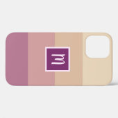 Farbkombination in Beige und Lila Case-Mate iPhone Hülle (Rückseite (Horizontal))