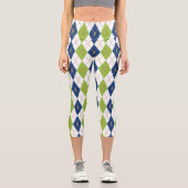 Farbkombination Rhombus 4 Capri Leggings (Vorderseite)