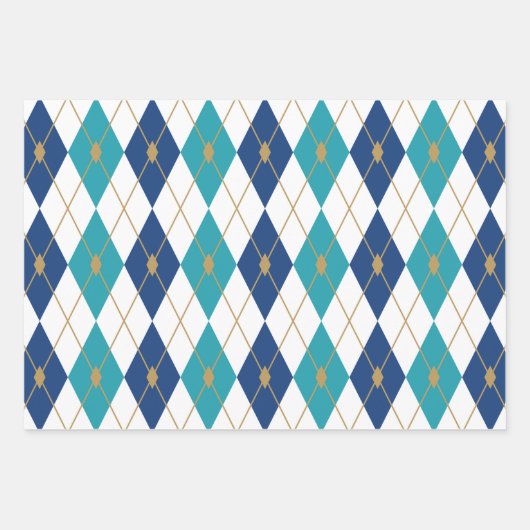 Farbkombination Rhombus 5 Geschenkpapier Set (Vorderseite 2)