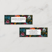 Farbkombinierte Blume Mini Visitenkarte (Vorne/Hinten)