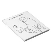 Farbkommentare für Katzen und Hunde Notizblock (angewinkelt)