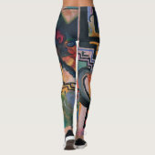 Farbkomposition von August Macke, Vintage Kunst Leggings (Rückseite)