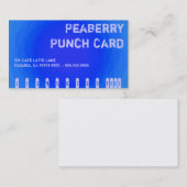 Farbkontrast-verrückte Kaffee-Turbulenz-Lochkarte Treuekarte (Vorne/Hinten)