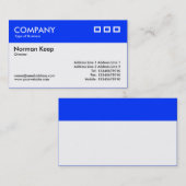 Farbkopf - Blau (0033FF) v2 Visitenkarte (Vorne/Hinten)