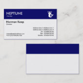 Farbkopf - Dunkelblau - Neptun Visitenkarte (Vorne/Hinten)